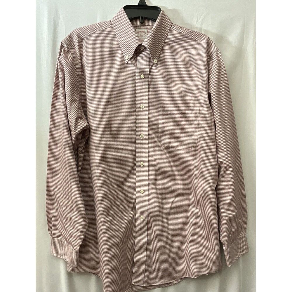 Brooks Brothers 346‎ Men's Shirt Button Down Long Sleeve 16 4/5